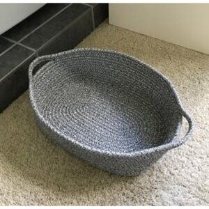 New Woven Cotton Rope Storage Basket, Cube Changing Table Organizer for Closet